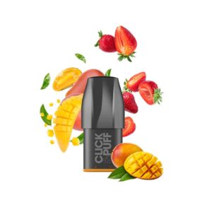 xbar pod click & puff sans nicotine strawberry mango