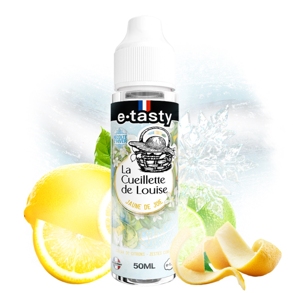 eliquide la cueillette de louise - e.tasty - Jaune de joie Hiver - citrons, zestes confits, frais