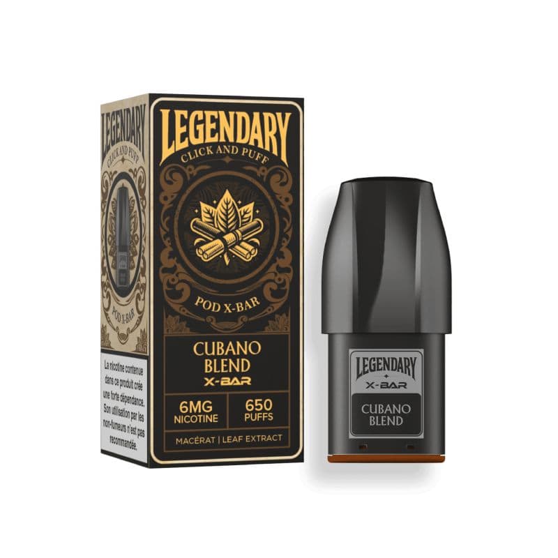 xbar click puff legendary cubano blend