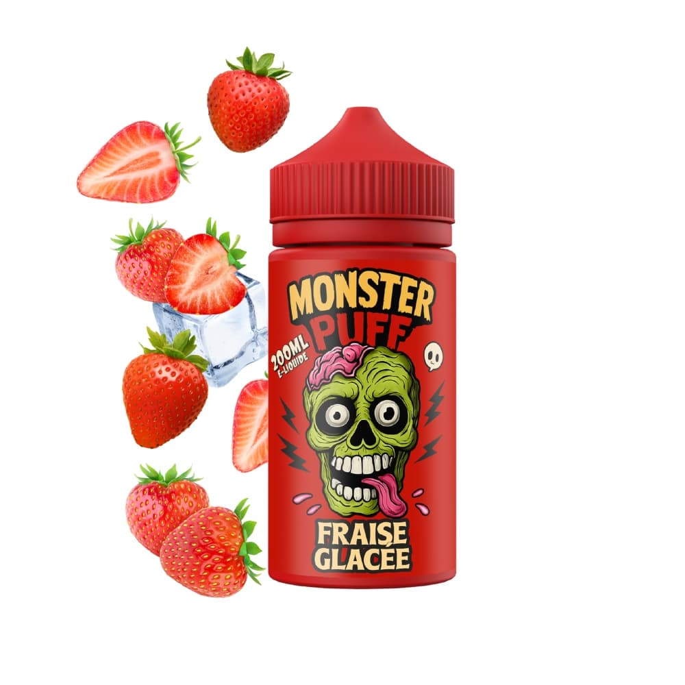 E-liquide Monster puff 200ml Fraise Glacée