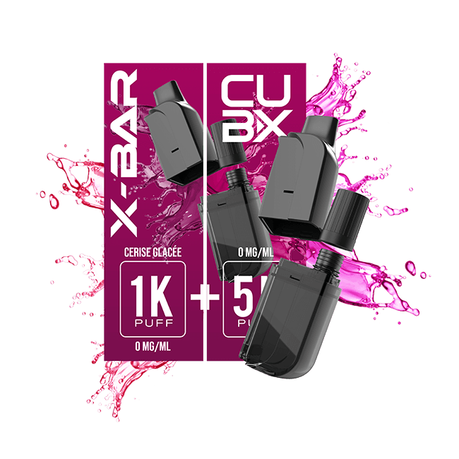 Pod X-Bar CUB-X cerise glacée