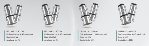 resistances lost vape UB Lite