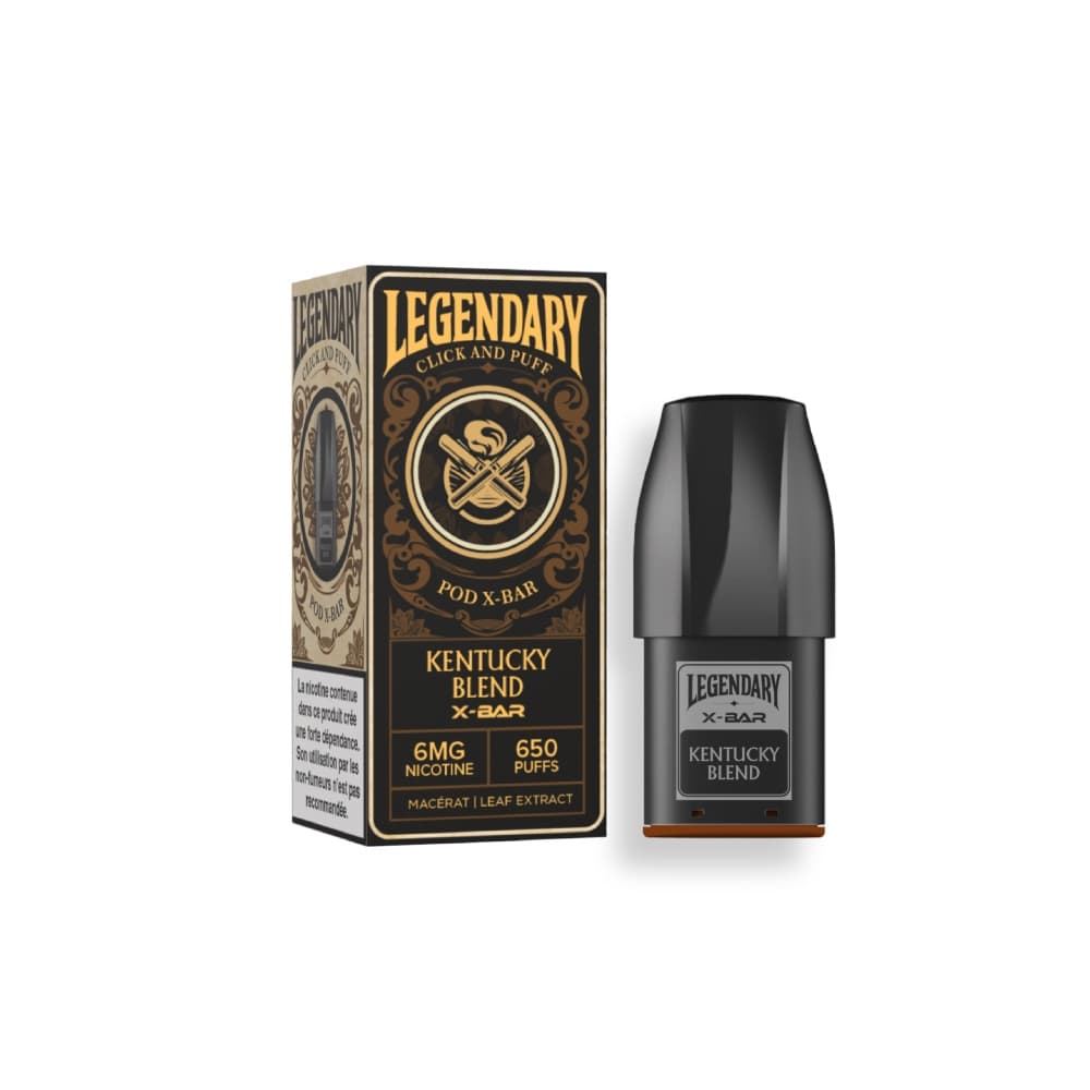 xbar legendary pod click & puff Kentucky blend