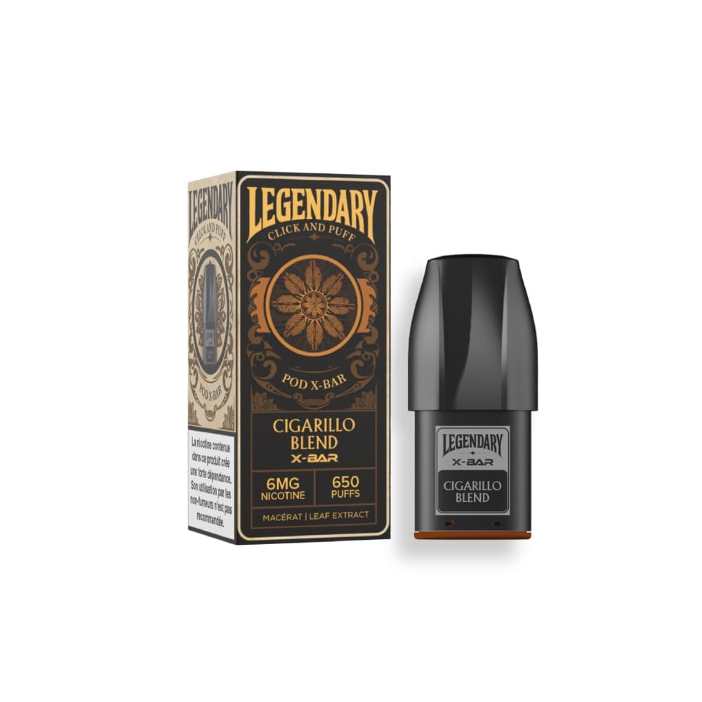 xbar legendary pod click & puff cigarillo blend